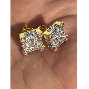 Harlembling Aretes Hombre Hip Hop Earrings Stud